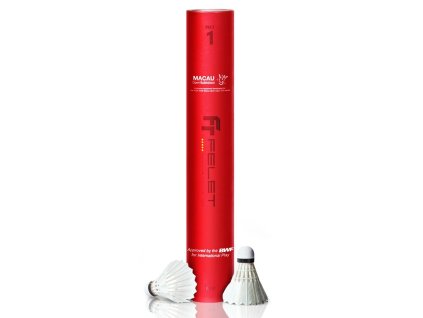 Péřové badmintonové míče Felet No. 1 (Red) (Speed 77)