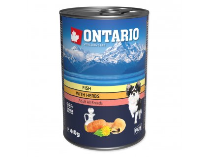 Konzerva ONTARIO Dog Mini Multi Fish and Salmon Oil - 400 g