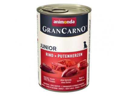 GRANCARNO JUNIOR - hovězí, krůtí srdce 400g