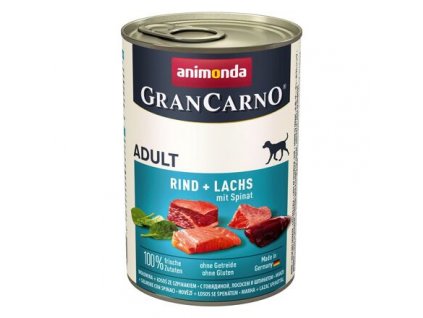 GRANCARNO Adult - losos + špenát 400g