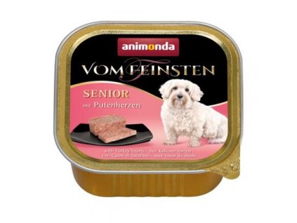 ANIMONDA Vom Feinsten paštika SENIOR - krůtí srdíčka pro starší psy 150 g