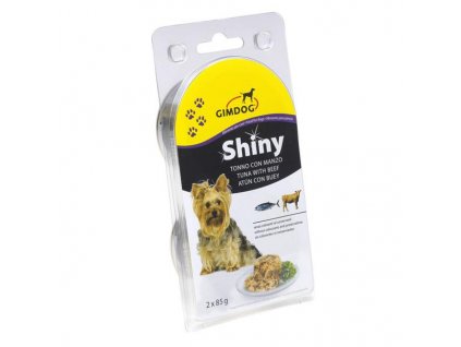 Gimborn Shiny dog konz. - tuňák, hovězí 2 x 85 g