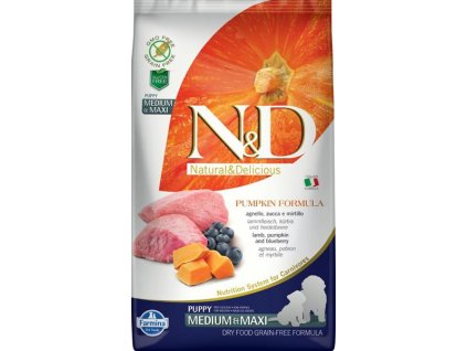 N&D Grain Free Dog Puppy M/L Pumpkin Lamb & Blueberry 2,5 kg