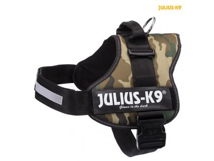 Julius-K9 silový postroj 3/XL 82-118 cm/50 mm - maskáč