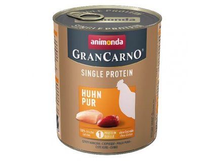 GRANCARNO Single Protein 800 g čisté kuřecí, konzerva pro psy