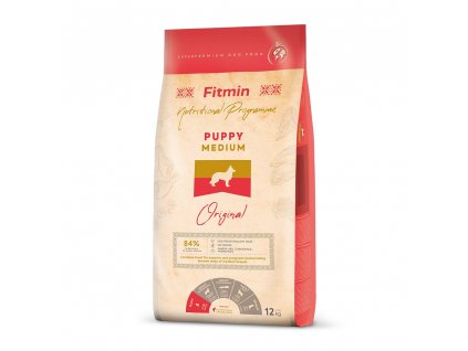 fitmin dog medium puppy 12 kg h L