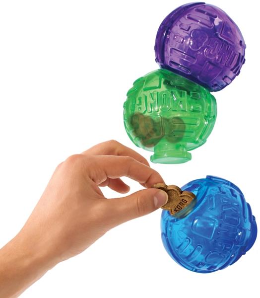 Hračka guma Lock-It plnící 3ks KONG S