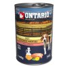 Konzerva ONTARIO Dog Mini Calf, Sweetpotato, Dandelion and Linseed Oil - 400 g