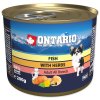 Konzerva ONTARIO Dog Mini Multi Fish and Salmon Oil - 200 g