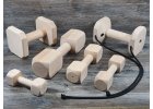 Wooden dumbbells