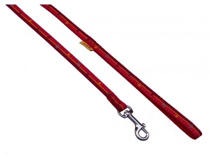 Popruhové vodítko TLAPKY PROUŽEK (Barva Modrá, Rozměr 10mm x 120cm 18202TP)