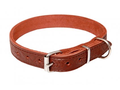 BAFPET GRAZL leather collar, decorated