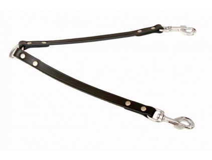 TRINA leather double leash