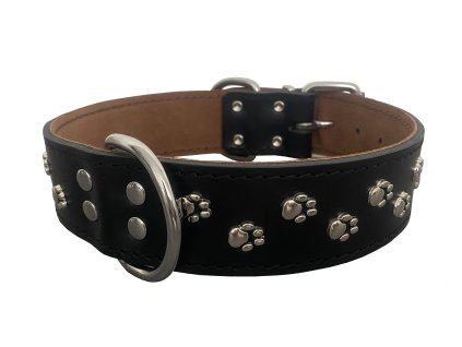 BAFPET Leather collar decorated paws JAGO