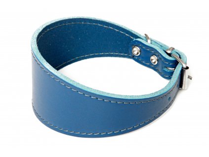 BAFPET Leather collar for greyhounds, smooth