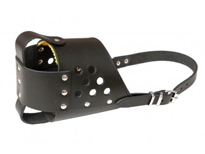 Kožený náhubek  SPECIÁL (Barva Hnědá, Rozměr OČ 38cm, DČ 13cm, OK 44-63cm 19716)