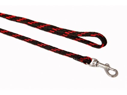 Popruhové vodítko NYLON, černo-barevné (Barva Žlutá, Rozměr 10mm x 130cm 18202)
