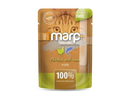 Marp Holistic Plus kapsička pro kočky - Kuře s tuňákem v želé 55g