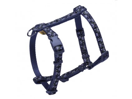 Popruhový kšír KROUŽKY ve tvaru H (Barva Zelená, Velikost kšírů 20mm x OK:35-56cm, OH:46-72cm 18422KR)