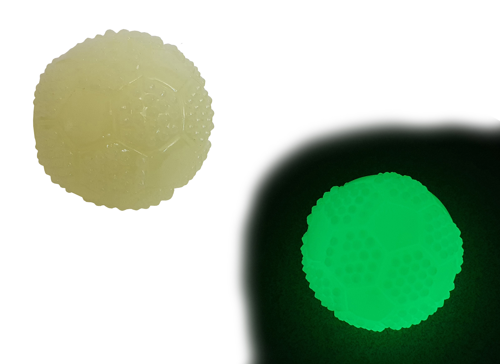 BAFPET Luminiscenční míček GLOW Barva: Fosfor, Rozměr: 6cm 09054