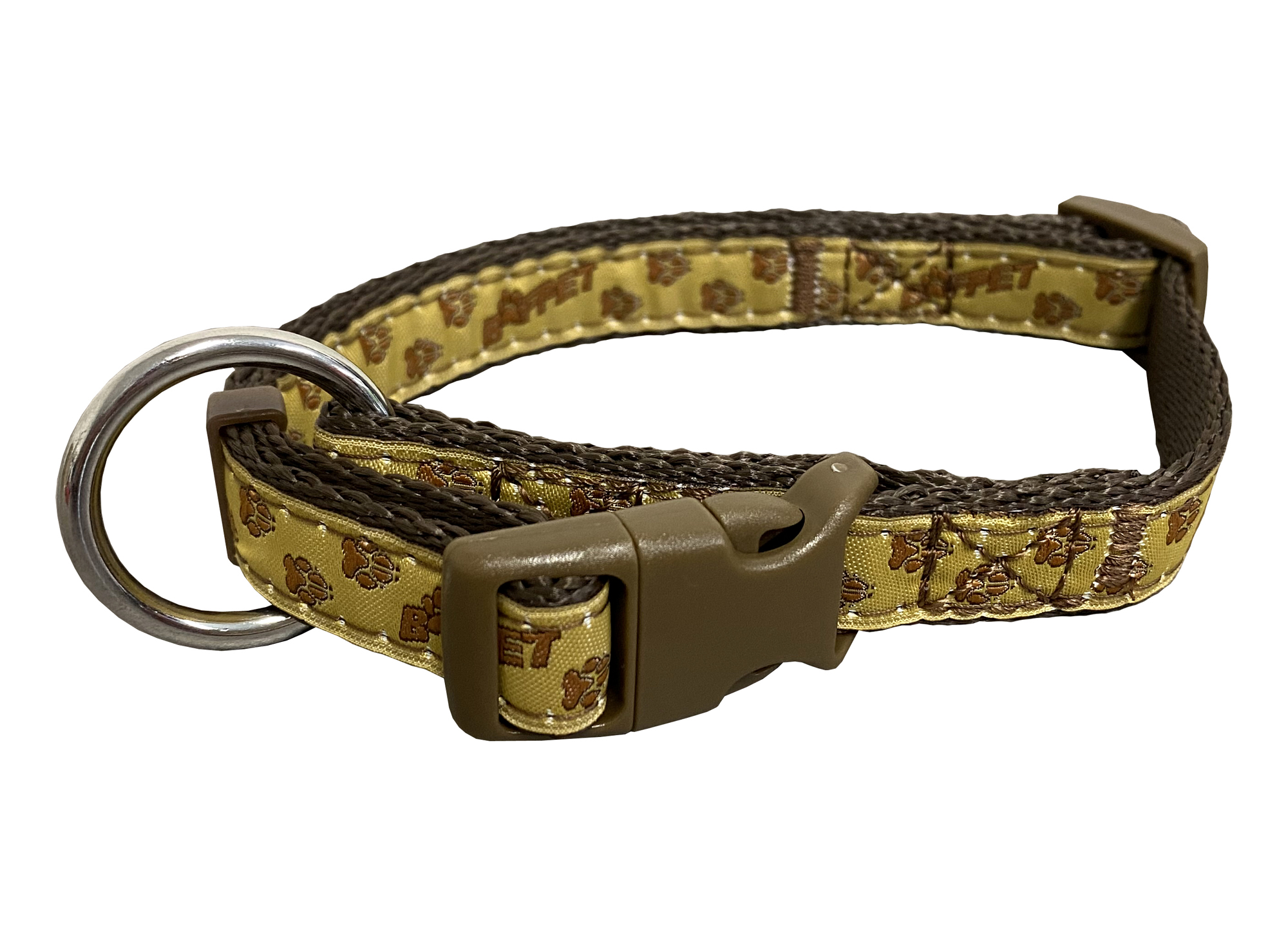 BAFPET Popruhové obojky TLAPKY BAF Barva: Šedá, Rozměr: 25mm x 40-66cm 18102TB