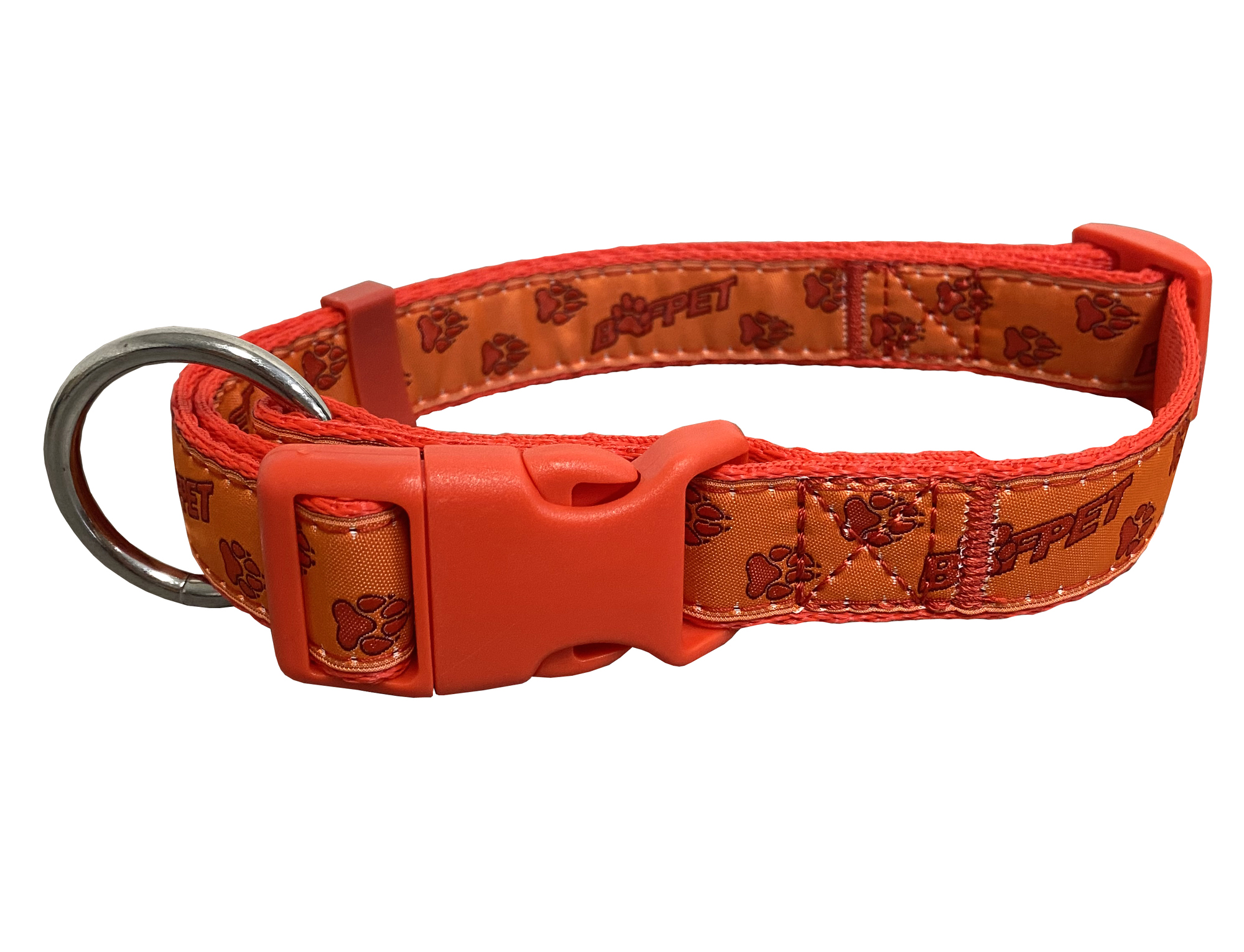 BAFPET Popruhové obojky TLAPKY BAF Barva: Šedá, Rozměr: 25mm x 40-66cm 18102TB