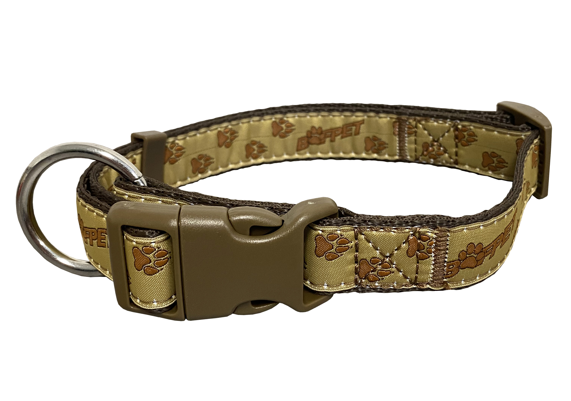 BAFPET Popruhové obojky TLAPKY BAF Barva: Šedá, Rozměr: 25mm x 40-66cm 18102TB