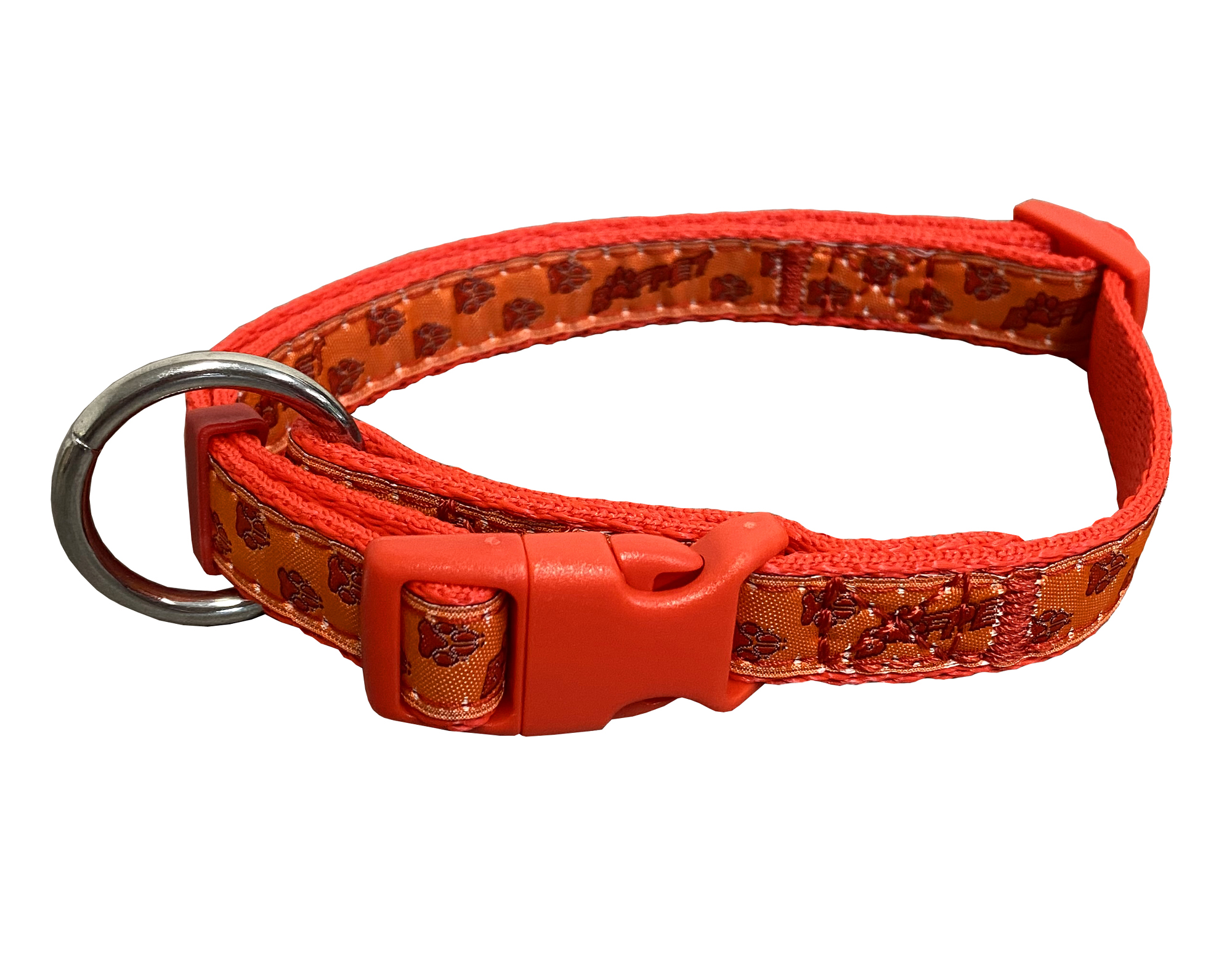 BAFPET Popruhové obojky TLAPKY BAF Barva: Šedá, Rozměr: 25mm x 40-66cm 18102TB
