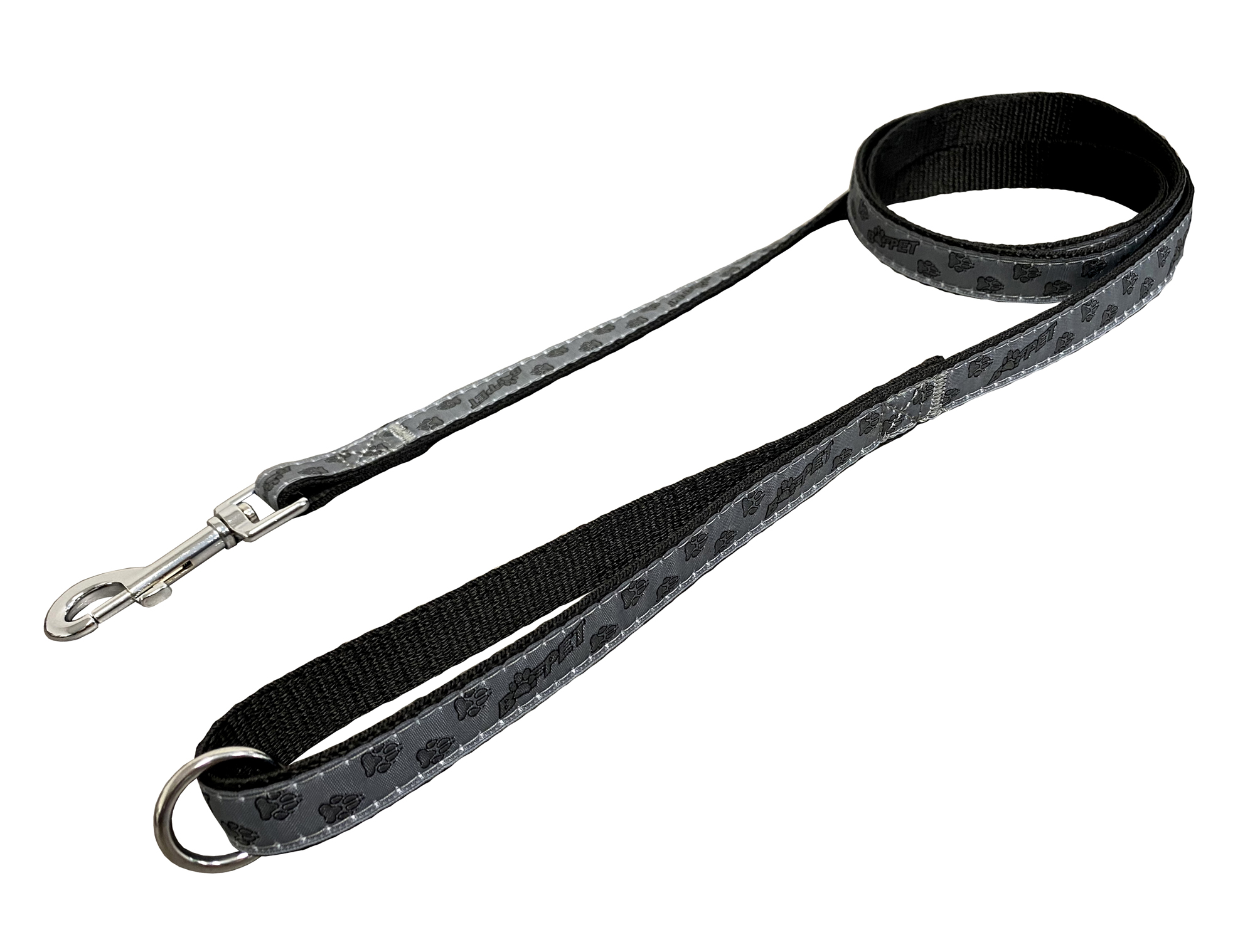 BAFPET Popruhová vodítka TLAPKY BAF Barva: Modrá, Rozměr: 15mm x 150cm 18208TB