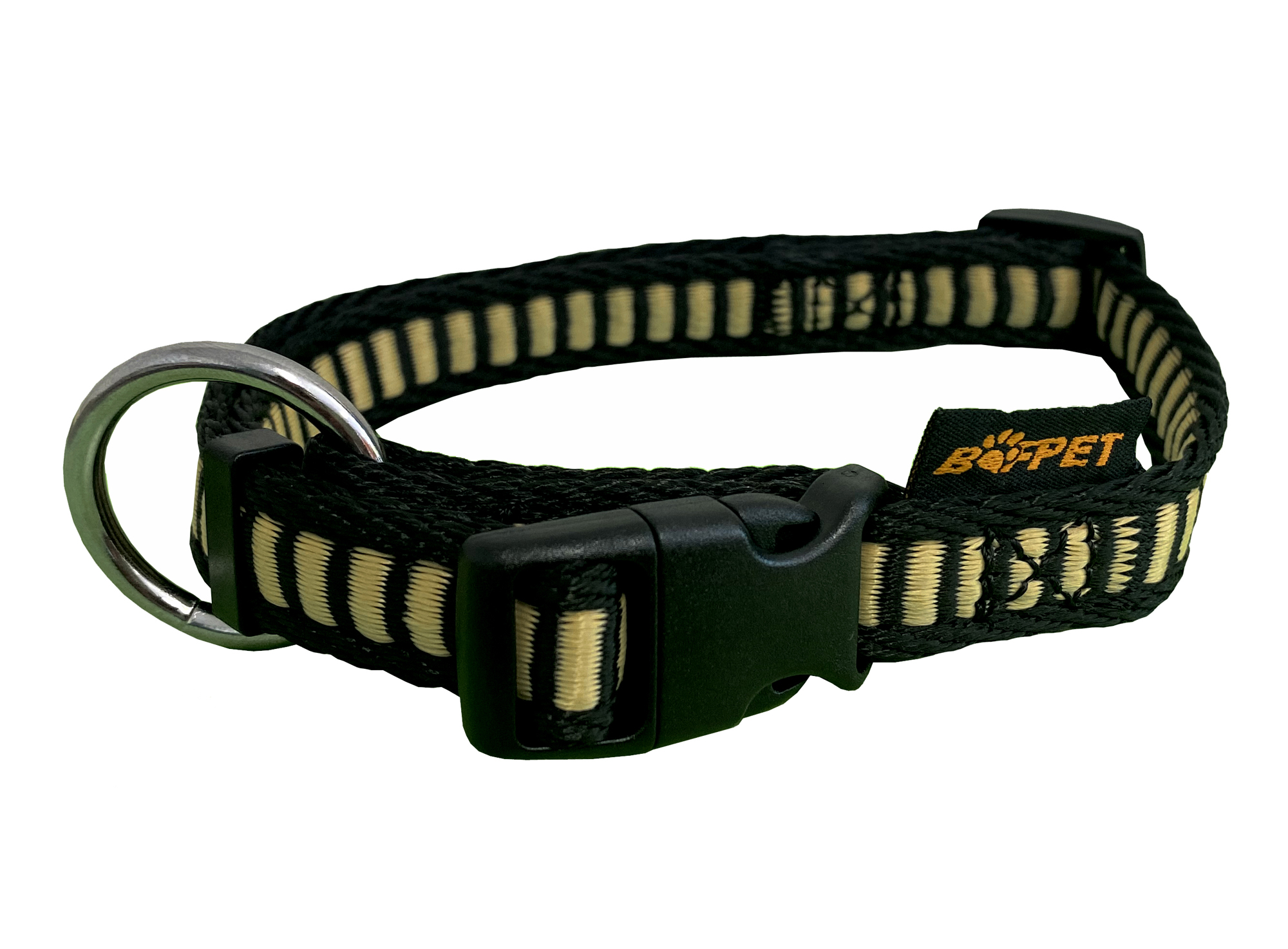 BAFPET Popruhový obojok REBRÍK Farba: Modrá, Rozmer: 15mm x 30-50cm 18100Z