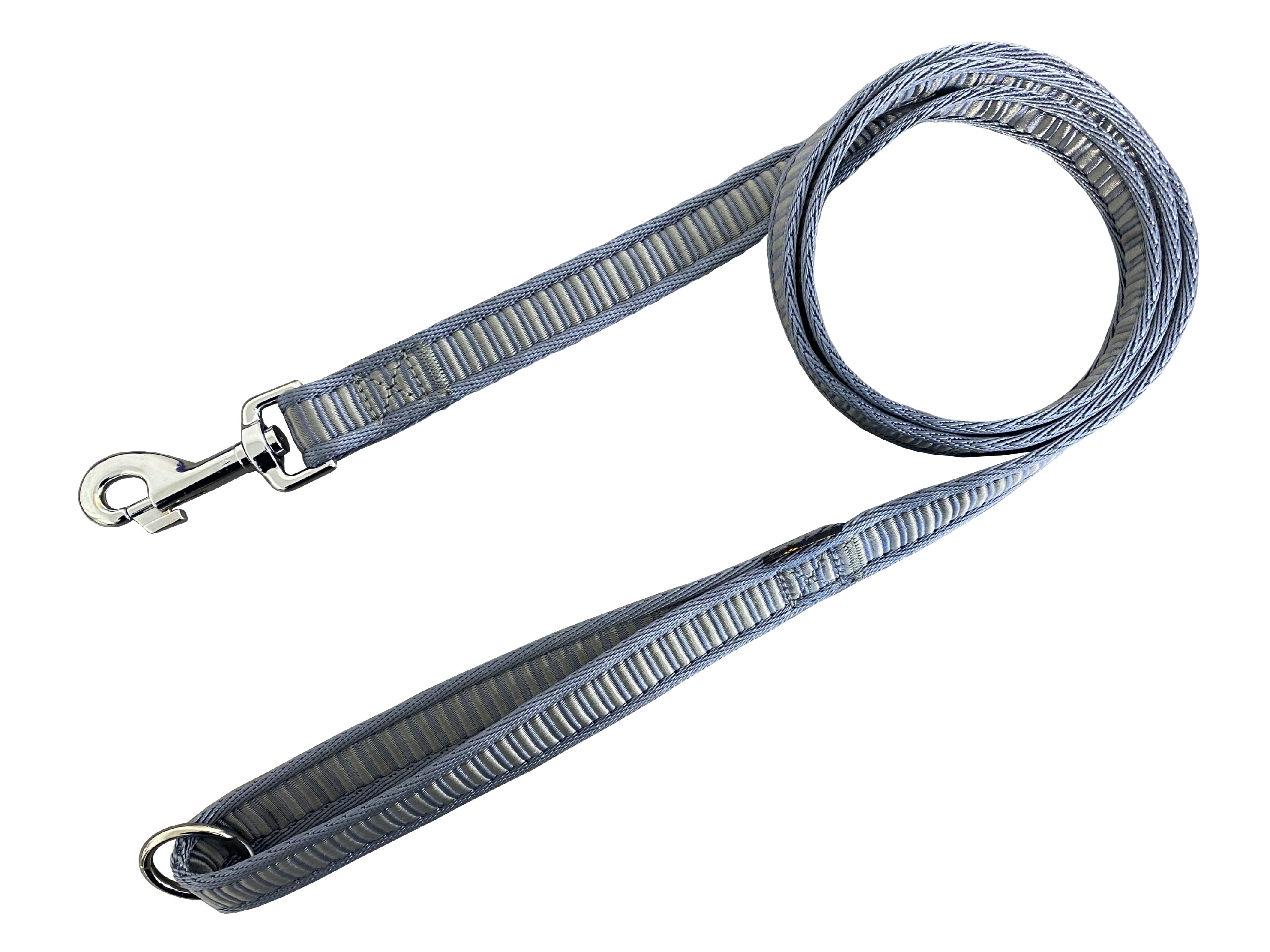 BAFPET Popruhová vodítka ŽEBŘÍK Barva: Šedá, Rozměr: 25mm x 150cm 18204Z