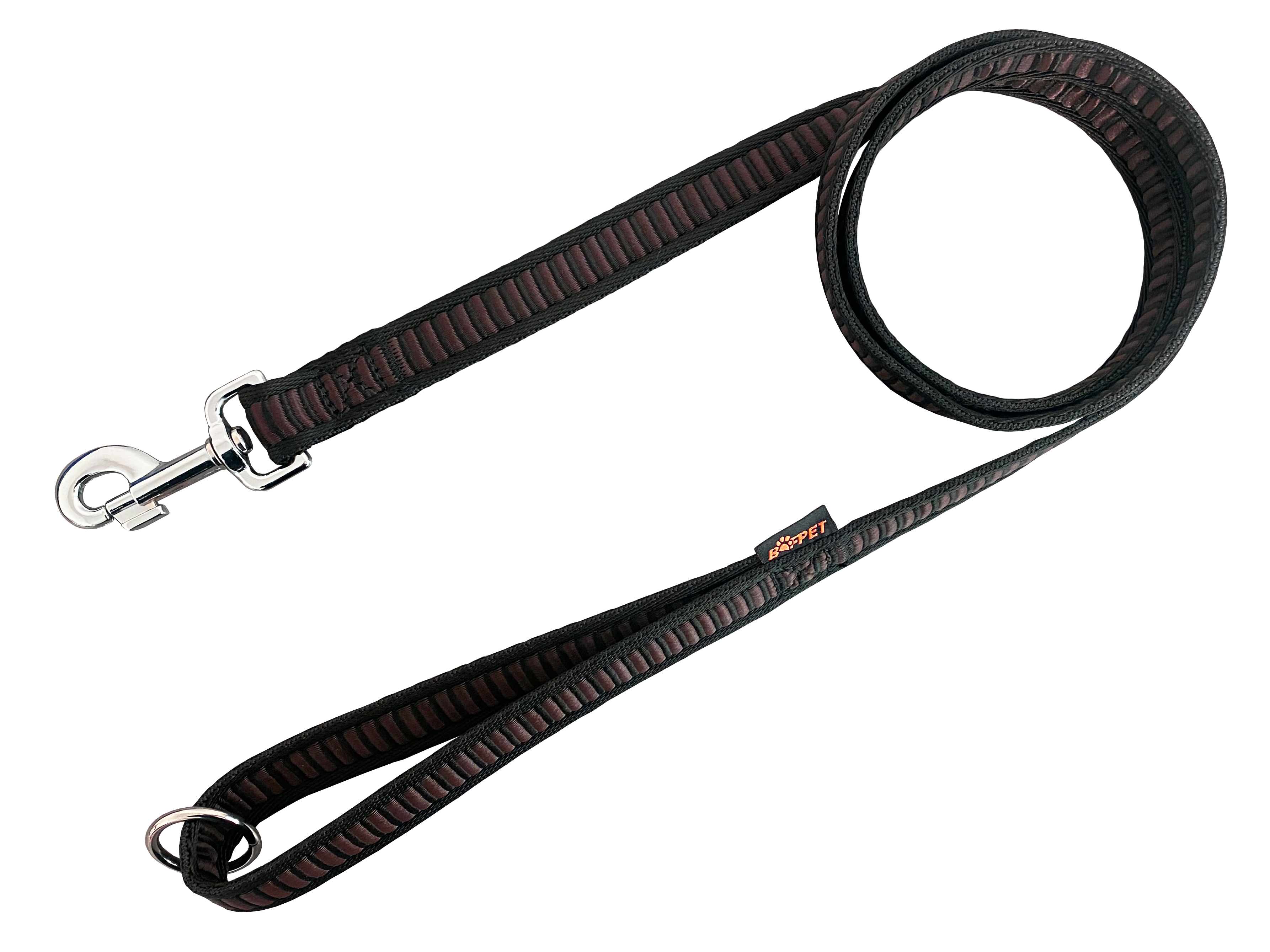 BAFPET Popruhová vodítka ŽEBŘÍK Barva: Šedá, Rozměr: 25mm x 150cm 18204Z