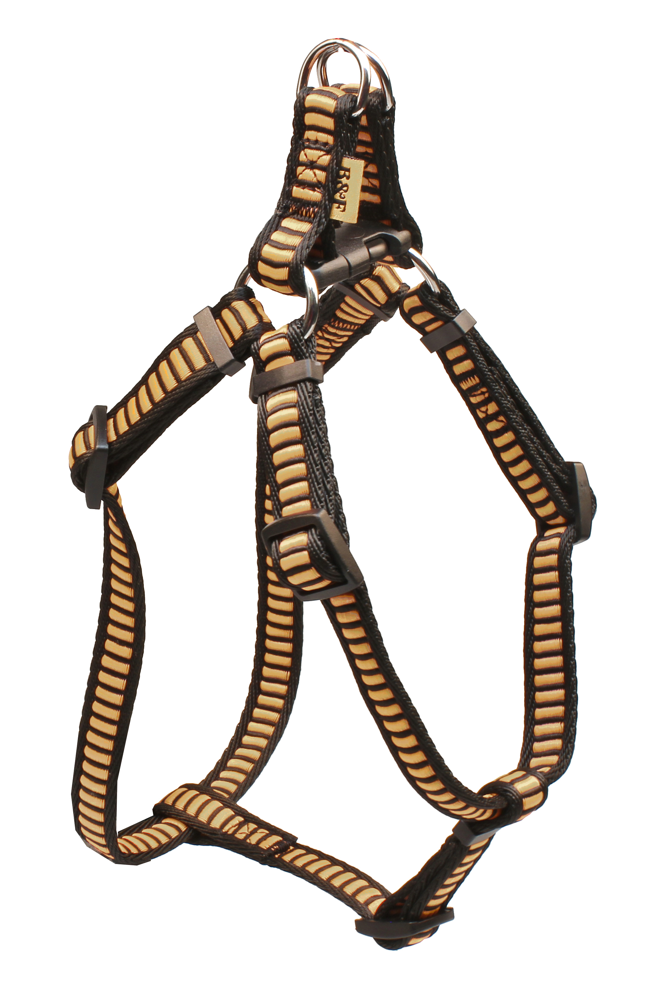 BAFPET Popruhový postroj REBRÍK Farba: Šedá, Veľkosť postroja: 20mm x OH 44-72cm 18414Z