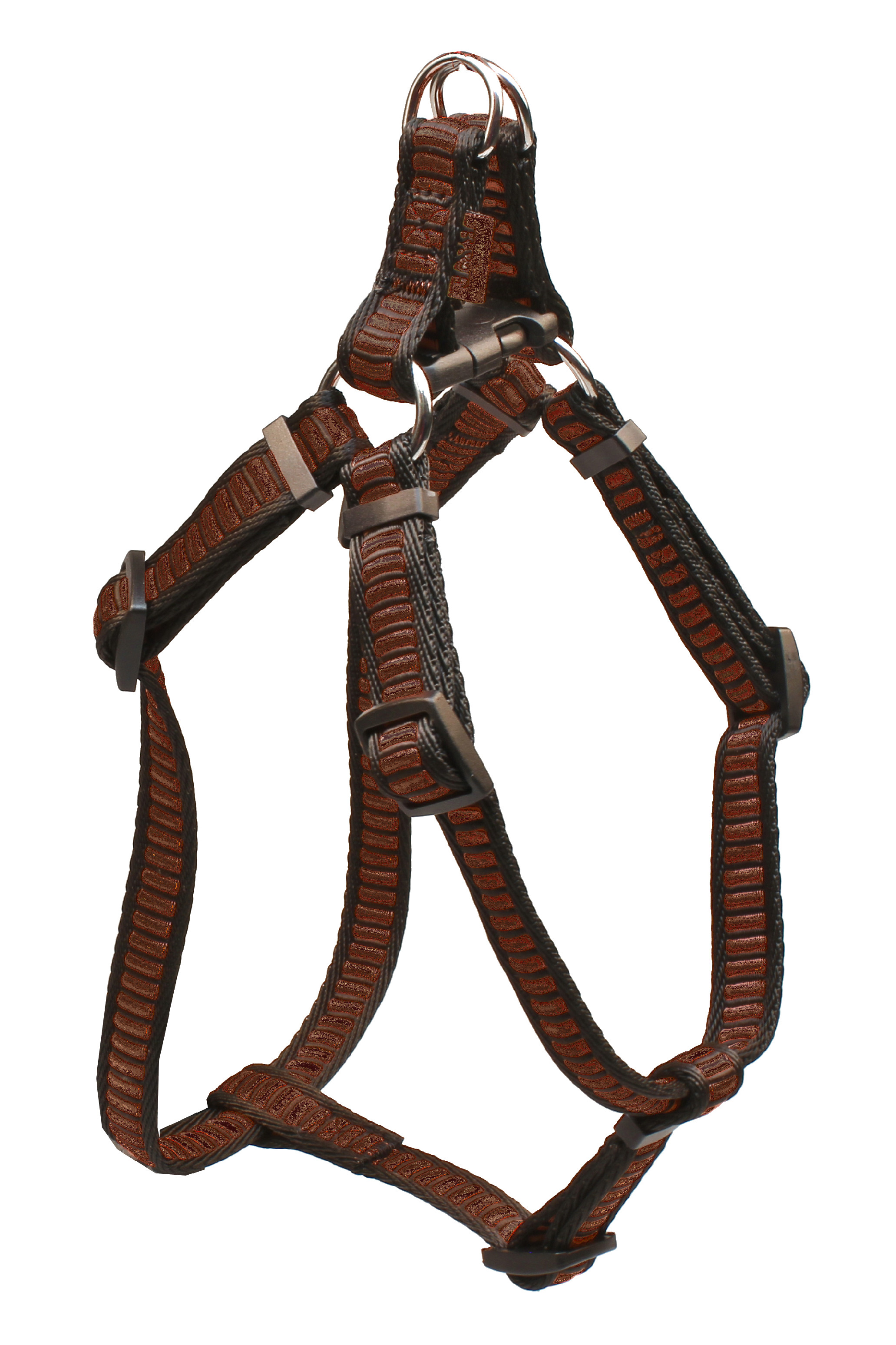 BAFPET Popruhový postroj REBRÍK Farba: Šedá, Veľkosť postroja: 20mm x OH 44-72cm 18414Z