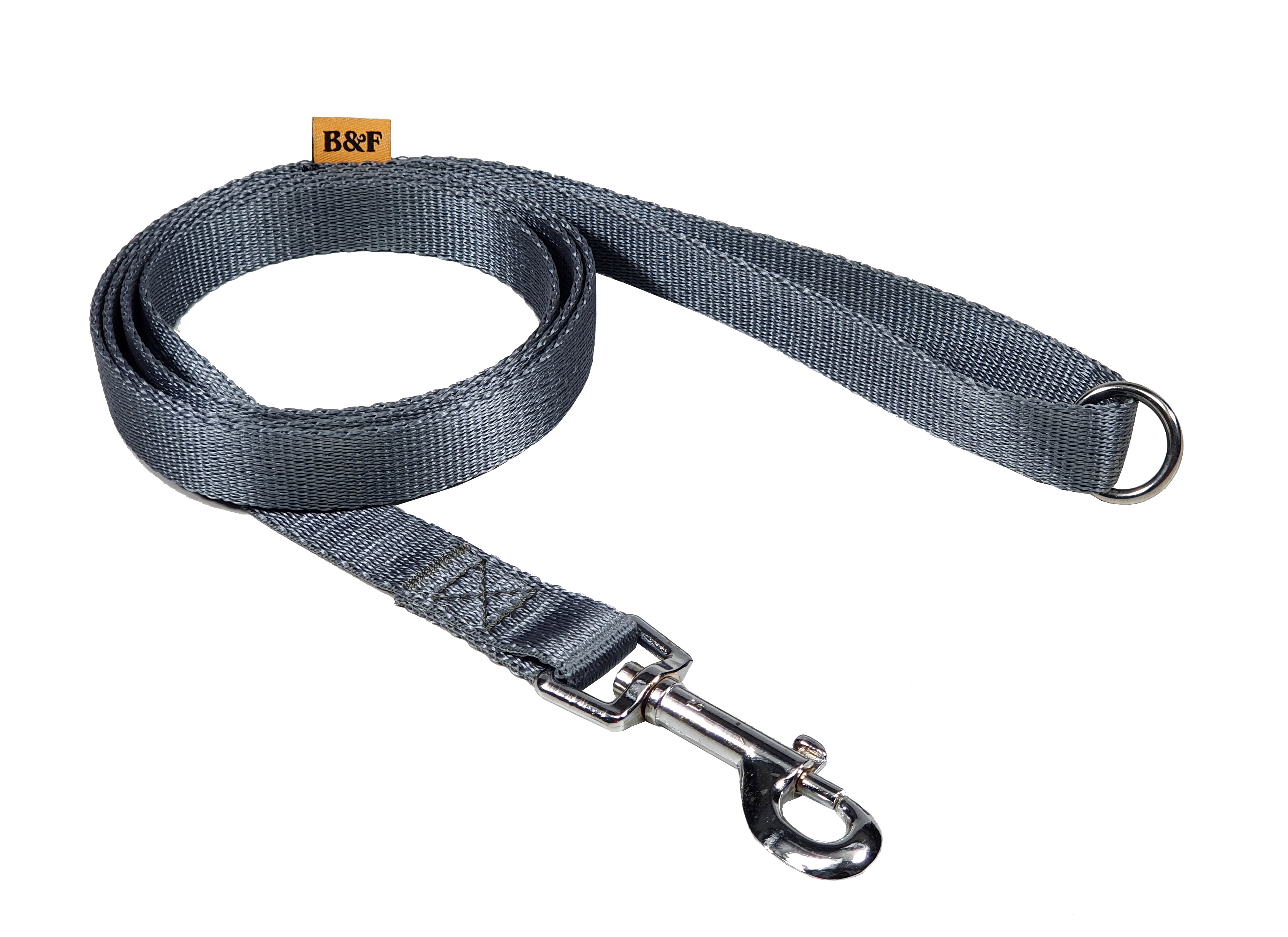 BAFPET Popruhová vodítka JEDNOBAREVNÁ Barva: Černá, Rozměr: 15mm x 150cm 18208J