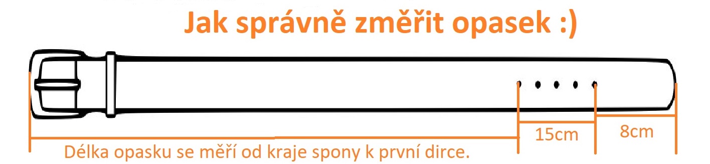 BAFPET Opasek VZ015 GRAS HL Barva: Hnědá, Rozměr: 40mm x 120cm VZ015