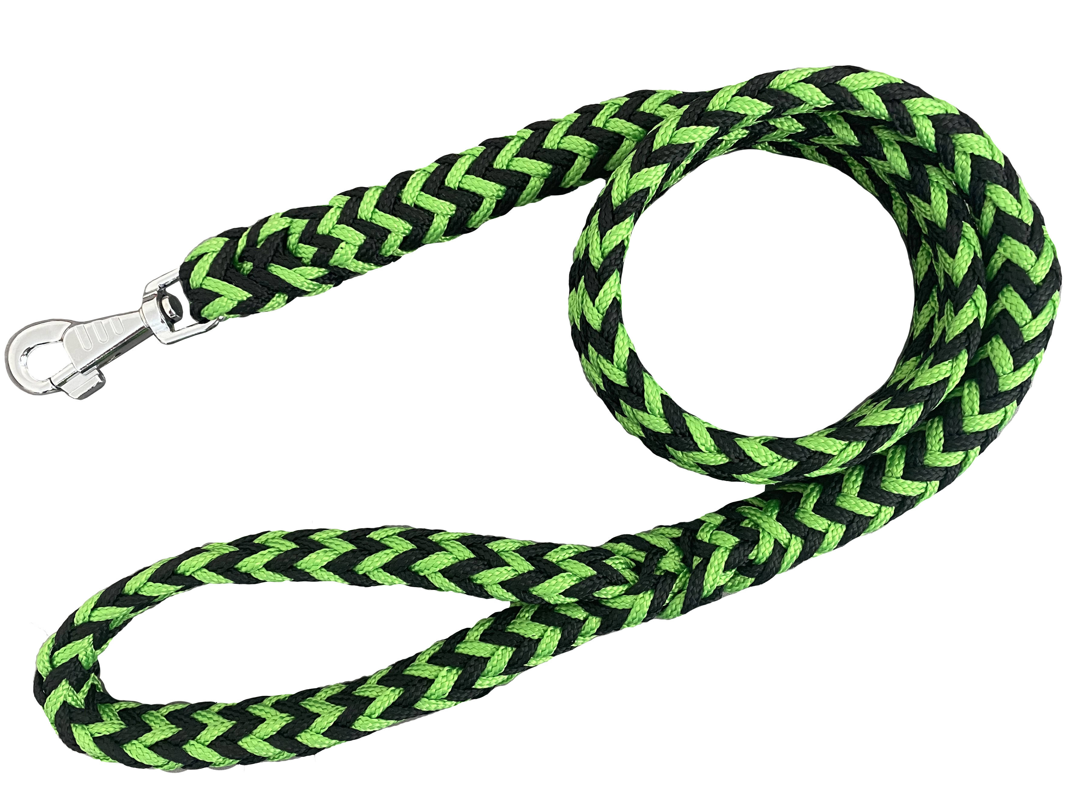 BAFPET Pletené vodítko HUGO - lano Barva: Zelená, Rozměr: 20mm x 150cm 17209