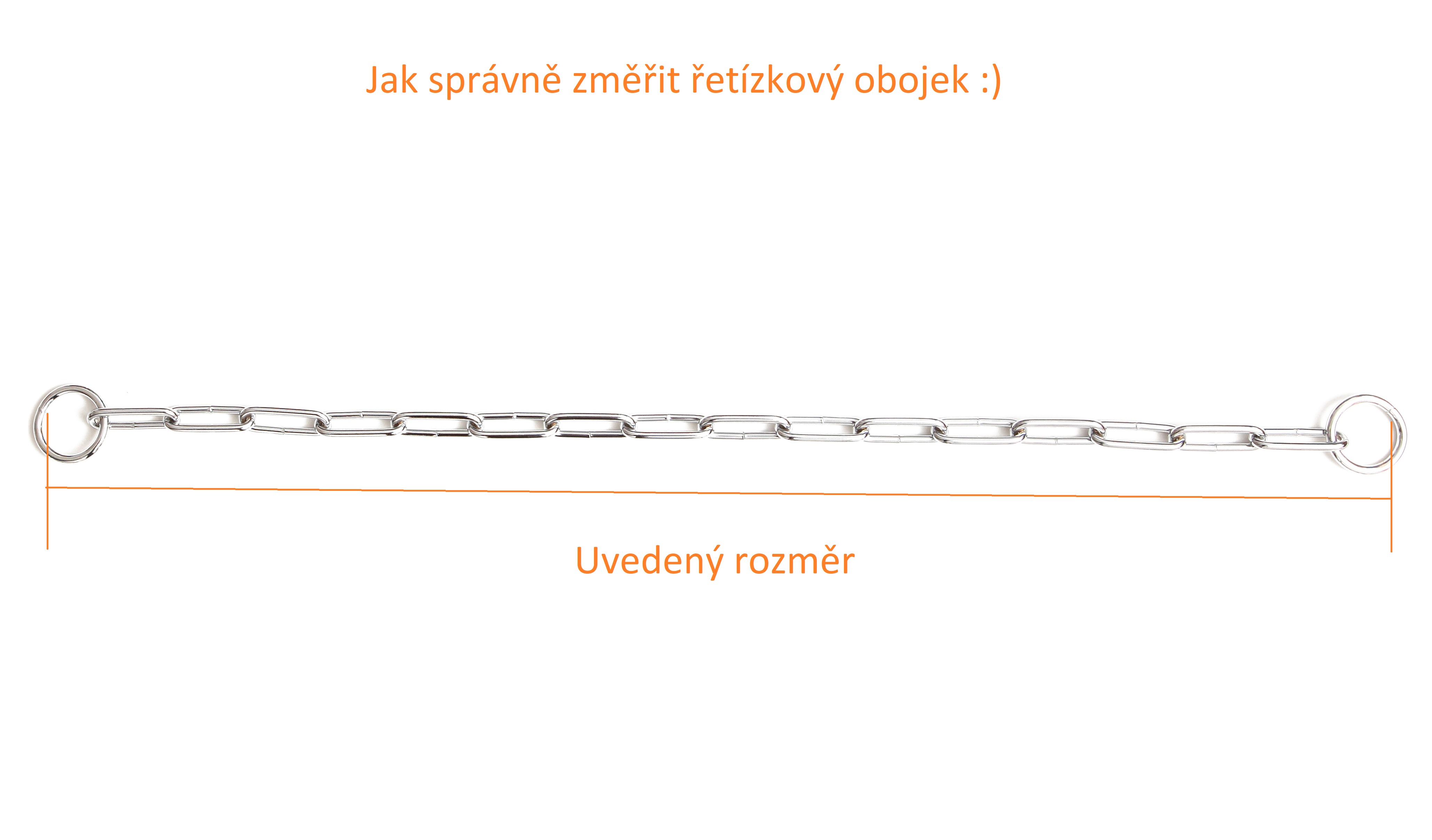BAFPET Sťahovací obojok, oválne oká - veľké Farba: Strieborná, Rozmer: 3,8mm x 50cm 00030