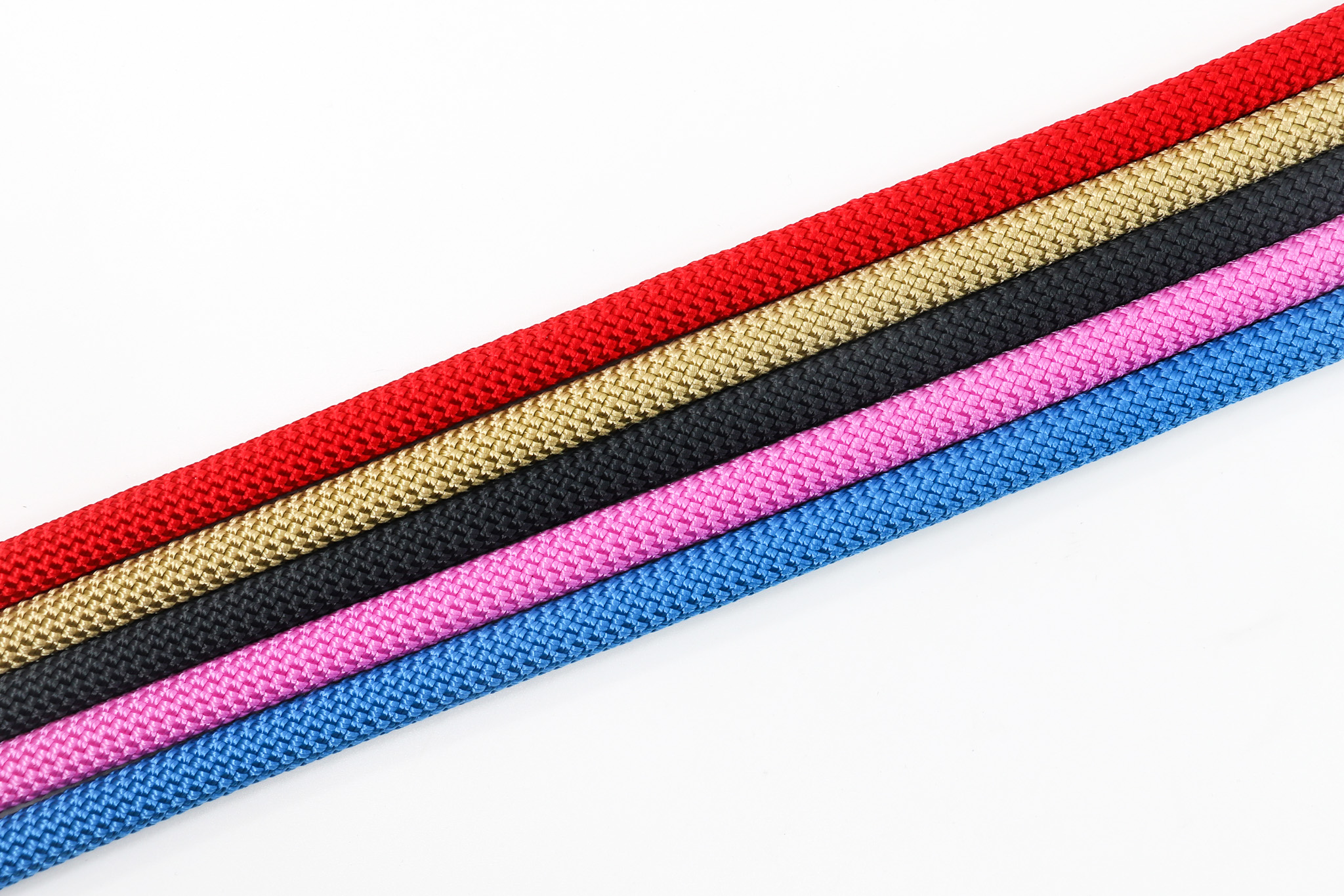 AMINELA Vodítko lano s kůží,přepínací AMINELA, černé kování Barva: Růžová, Rozměr: 8mm x 240cm AM15307