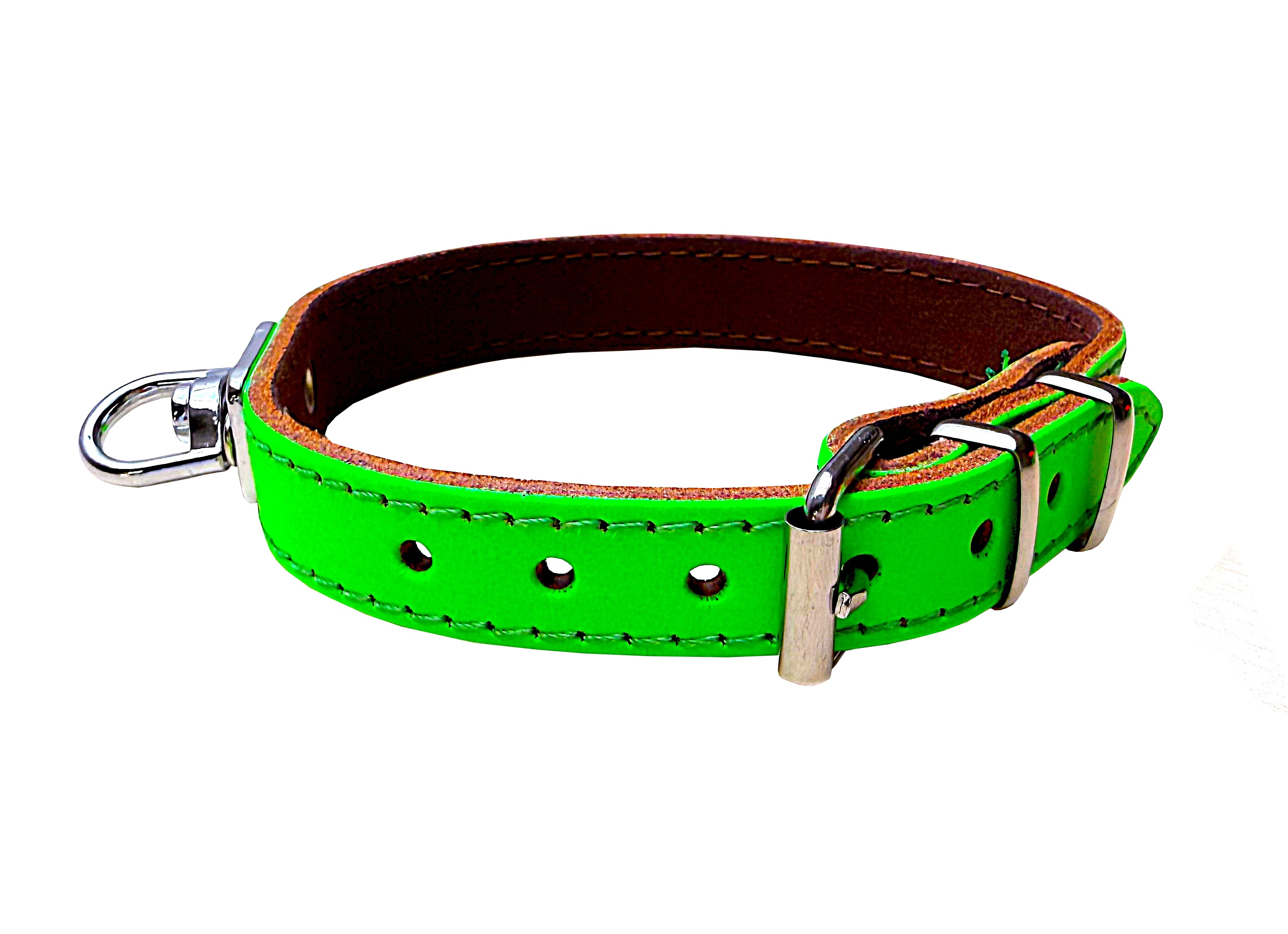 BAFPET Farbiarsky obojok Farba: Zelená, Rozmer: 35mm x 50cm /42-50/ 50010