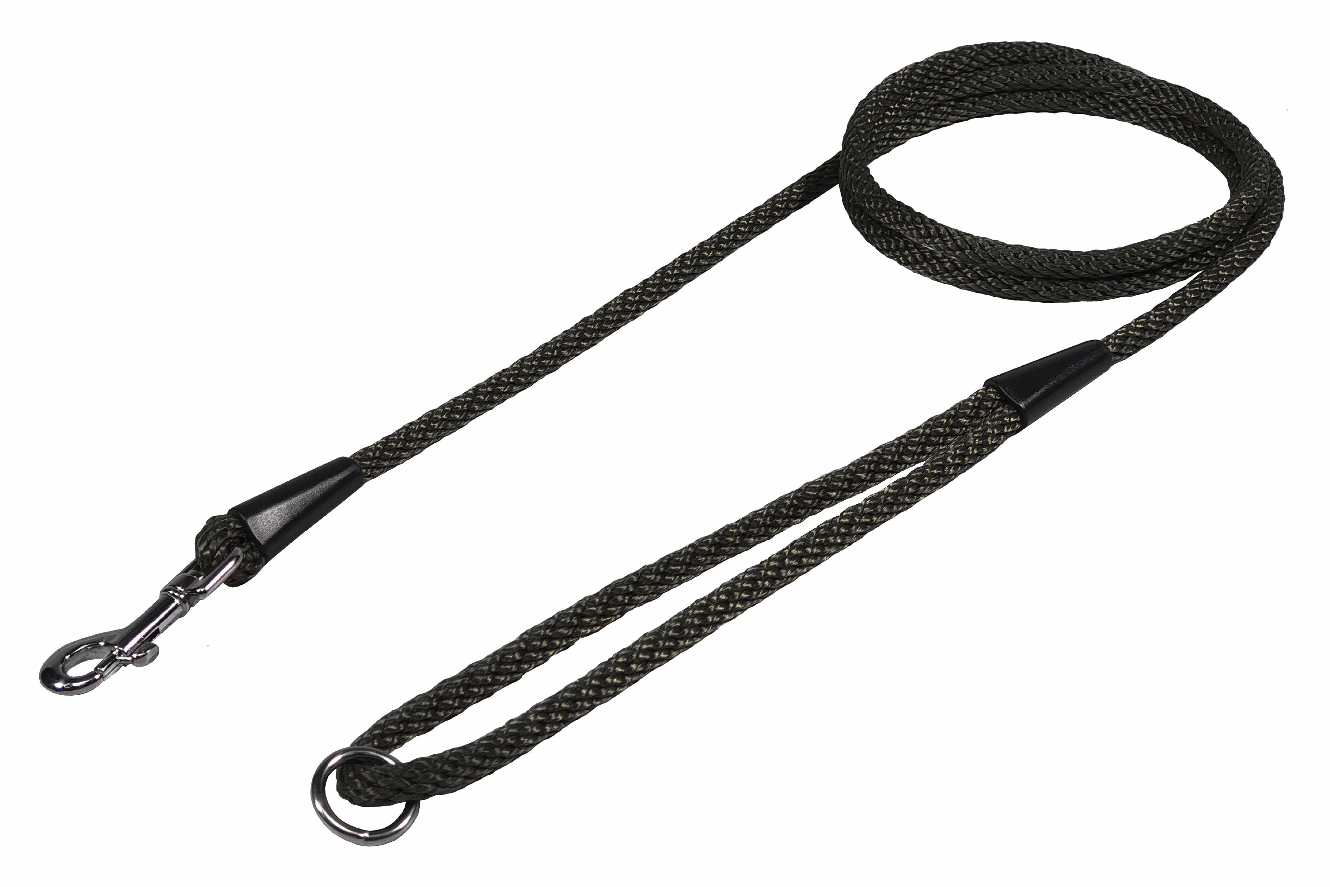 BAFPET Vodítko lano, SPIRÁLA JEDNOBAREVNÁ 6mm x 150cm Barva: Černá, Rozměr: 6mm x 150cm 15206J