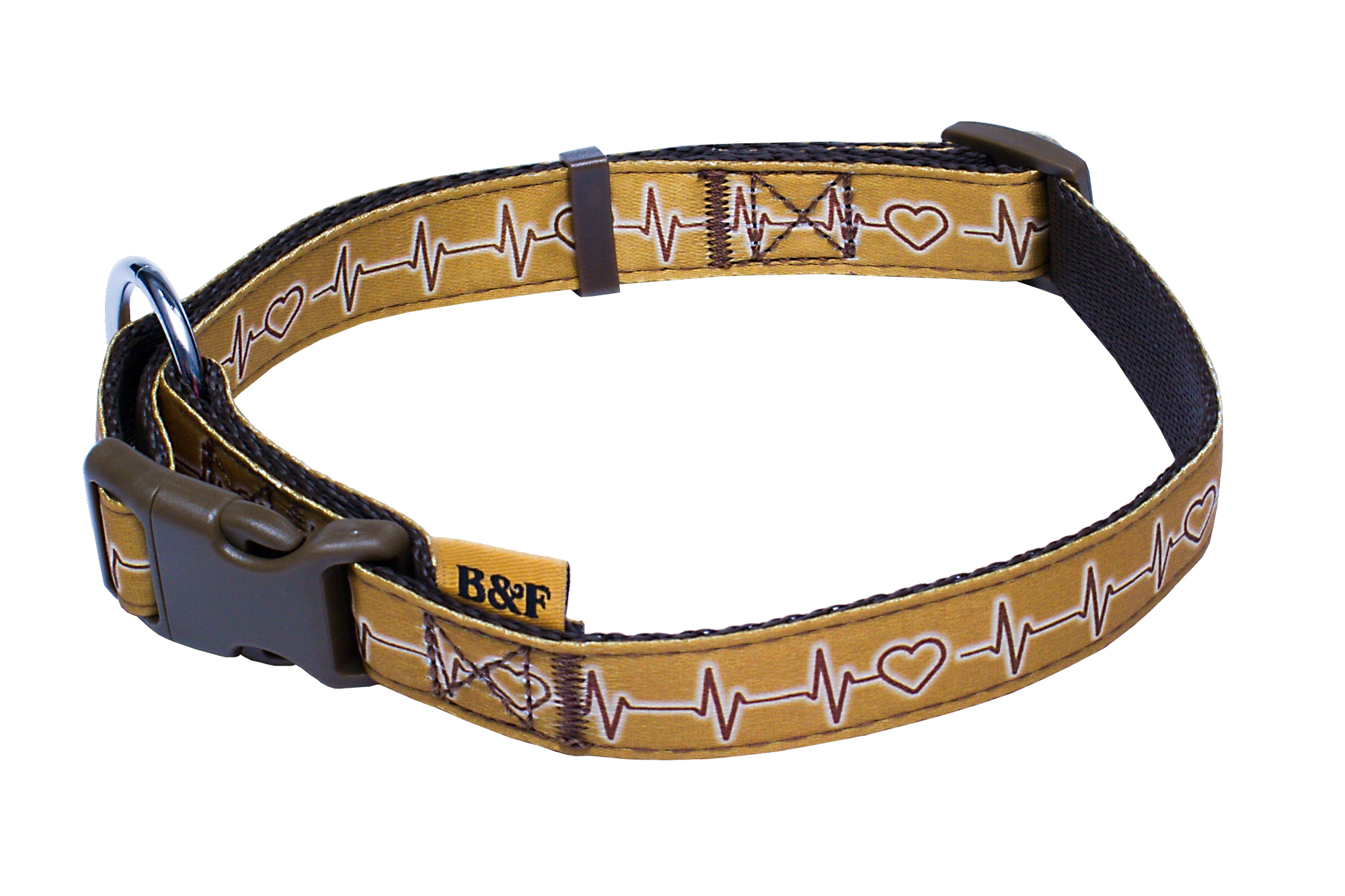 BAFPET Popruhové obojky EKG Barva: Červená, Rozměr: 25mm x 40-66cm 18102E