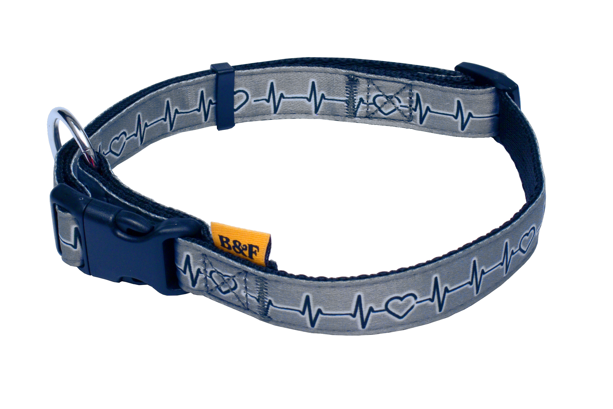 BAFPET Popruhové obojky EKG Barva: Červená, Rozměr: 25mm x 40-66cm 18102E