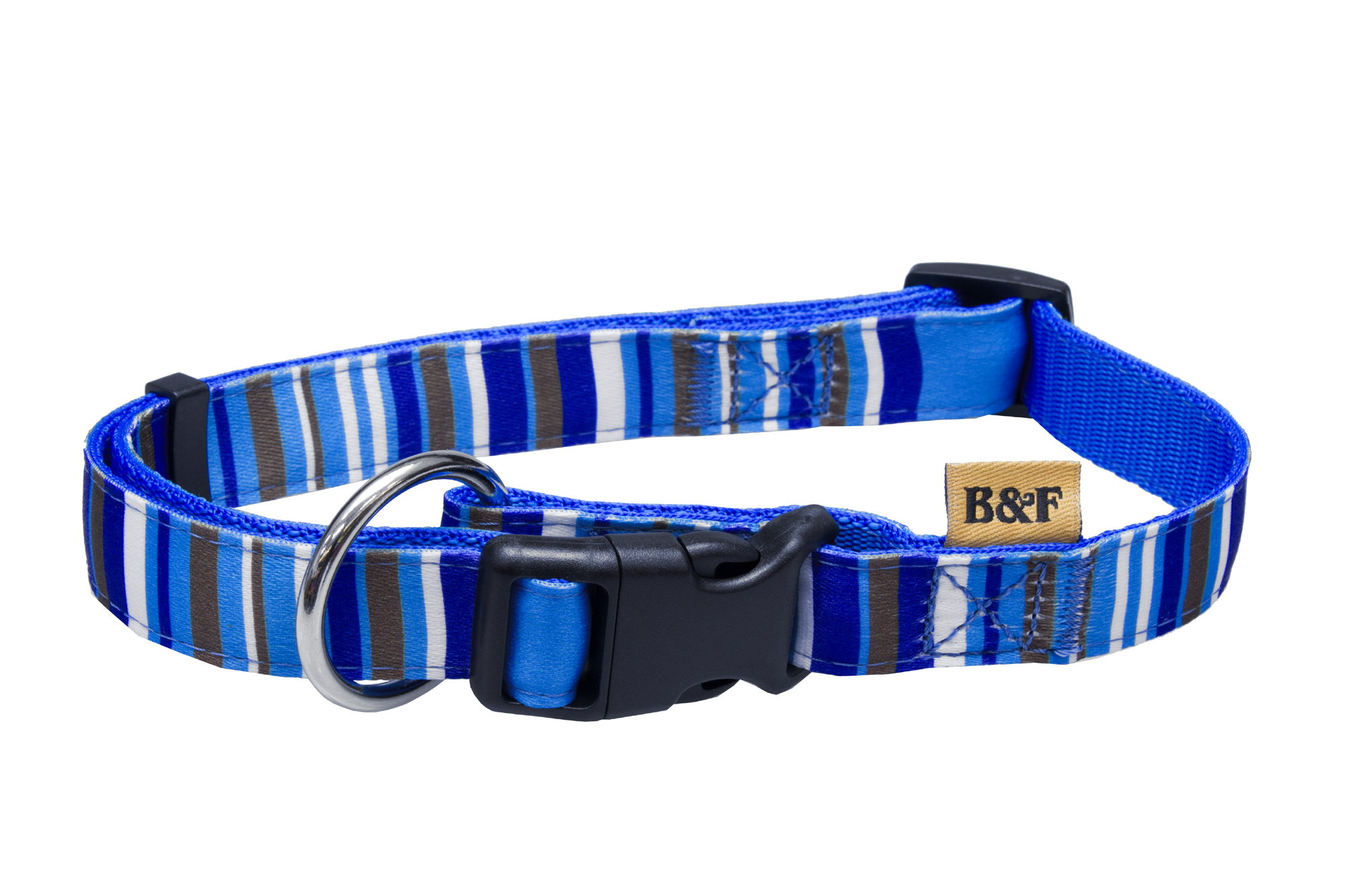 BAFPET Popruhové obojky PROUŽKY Barva: Hnědá, Rozměr: 15mm x 30-50cm 18100PS