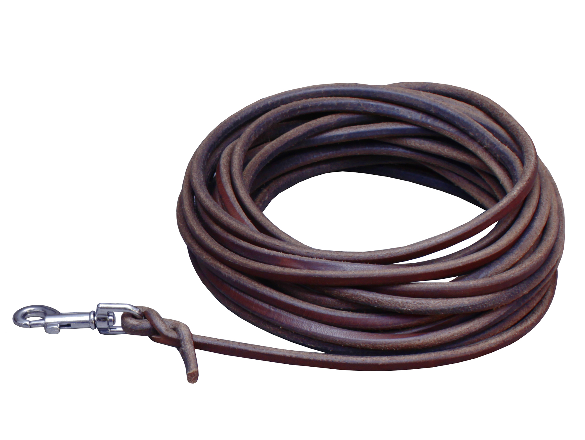 BAFPET Stopovací šňůra z kulaté kůže Barva: Hnědá, Rozměr: 6mm x 8m 50045A