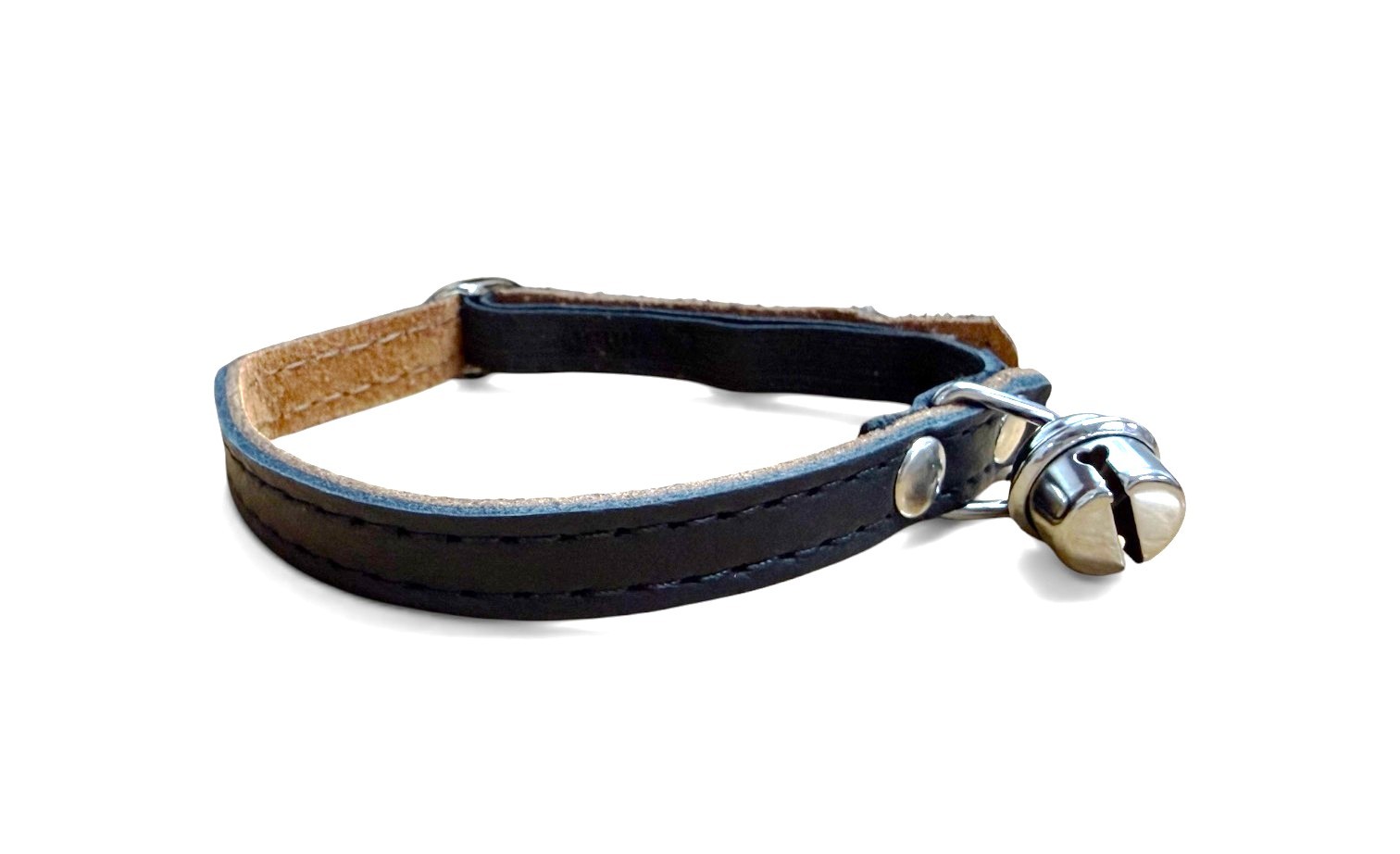 BAFPET Kožený obojek pro kočku Barva: Černá, Rozměr: 10mm x 32cm 20101