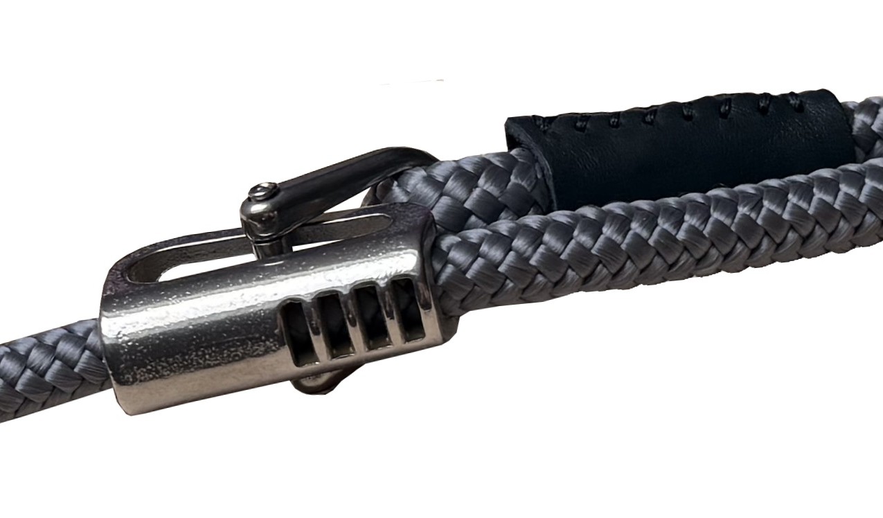 BAFPET Lanová vodítka s kůží, niklová karabina Barva: Zelená, Rozměr: 10mm x 150-270cm 15790