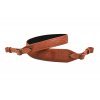 Kožený řemen výkroj, zdobený, podšitý gumou (Barva Koňak, Délka 35mm x 115cm 50004)