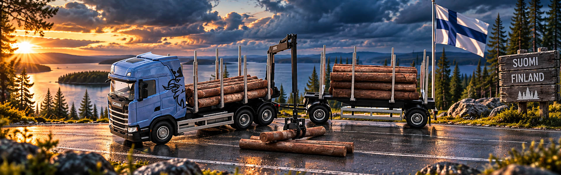 banner plastové modely kamionov