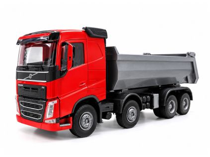 hracka volvo fh 8x4 sklapac cervena